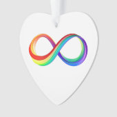 Layered Rainbow Infinity Symbol Ornament (Vorderseite)