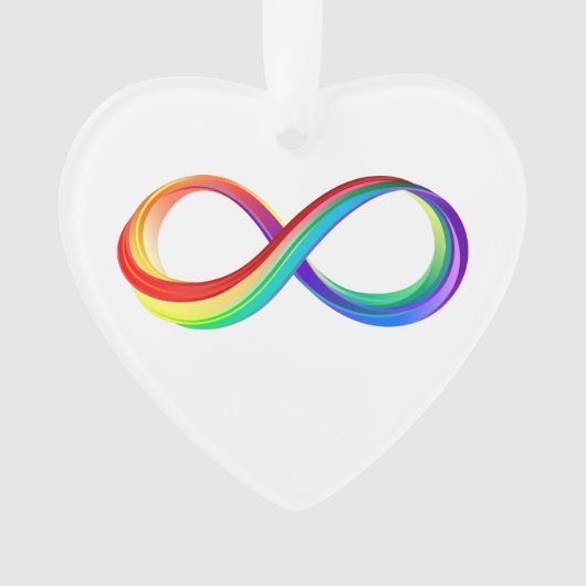 Layered Rainbow Infinity Symbol Ornament (Vorderseite)