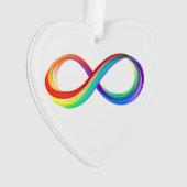 Layered Rainbow Infinity Symbol Ornament (Vorderseite)