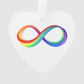 Layered Rainbow Infinity Symbol Ornament (Rückseite)