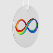 Layered Rainbow Infinity Symbol Ornament (Vorderseite)