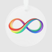 Layered Rainbow Infinity Symbol Ornament (Rückseite)