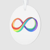 Layered Rainbow Infinity Symbol Ornament (Vorderseite)