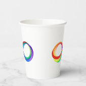 Layered Rainbow Infinity Symbol Pappbecher (Links)