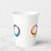 Layered Rainbow Infinity Symbol Pappbecher (Rechts)