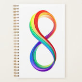 Layered Rainbow Infinity Symbol Planer (Vorderseite)