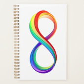 Layered Rainbow Infinity Symbol Planer (Vorderseite)