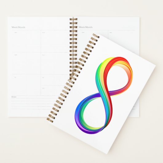 Layered Rainbow Infinity Symbol Planer (Anzeige)