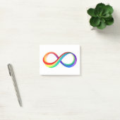 Layered Rainbow Infinity Symbol Post-it Klebezettel (Büro)