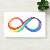 Layered Rainbow Infinity Symbol Post-it Klebezettel (Büro)