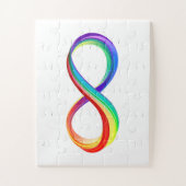 Layered Rainbow Infinity Symbol Puzzle (Vertikal)