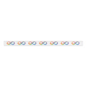 Layered Rainbow Infinity Symbol Ripsband (Vorderseite)