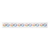 Layered Rainbow Infinity Symbol Satinband (Vorderseite)