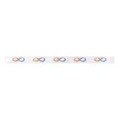 Layered Rainbow Infinity Symbol Satinband (Vorderseite)