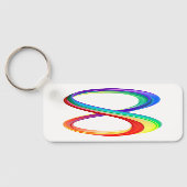 Layered Rainbow Infinity Symbol Schlüsselanhänger (Rückseite)