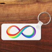 Layered Rainbow Infinity Symbol Schlüsselanhänger (Vorderseite)