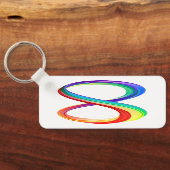 Layered Rainbow Infinity Symbol Schlüsselanhänger (Rückseite)