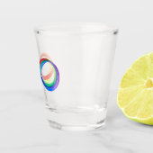 Layered Rainbow Infinity Symbol Schnapsglas (Rechts)