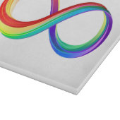 Layered Rainbow Infinity Symbol Schneidebrett (Ecke)