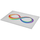Layered Rainbow Infinity Symbol Schneidebrett (Ecke)