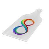 Layered Rainbow Infinity Symbol Schneidebrett (Ecke)