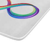 Layered Rainbow Infinity Symbol Schneidebrett (Ecke)