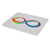 Layered Rainbow Infinity Symbol Schneidebrett (Ecke)