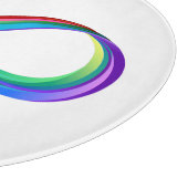 Layered Rainbow Infinity Symbol Schneidebrett (Ecke)