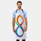 Layered Rainbow Infinity Symbol Schürze (Getragen)