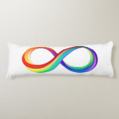 Layered Rainbow Infinity Symbol Seitenschläferkissen (Vorderseite)