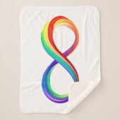 Layered Rainbow Infinity Symbol Sherpadecke (Vorderseite)