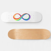 Layered Rainbow Infinity Symbol Skateboard (Horizontal)
