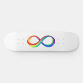 Layered Rainbow Infinity Symbol Skateboard (Horizontal)