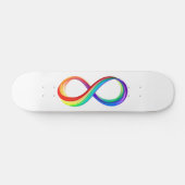 Layered Rainbow Infinity Symbol Skateboard (Horizontal)