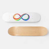 Layered Rainbow Infinity Symbol Skateboard (Horizontal)