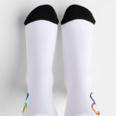 Layered Rainbow Infinity Symbol Socken (Oben)