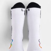 Layered Rainbow Infinity Symbol Socken (Oben)