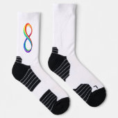 Layered Rainbow Infinity Symbol Socken (Rechts)