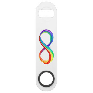 Layered Rainbow Infinity Symbol Speed Flaschenöffner