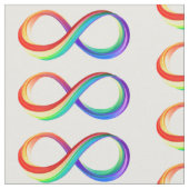 Layered Rainbow Infinity Symbol Stoff (Nahaufnahme)
