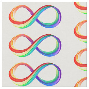 Layered Rainbow Infinity Symbol Stoff