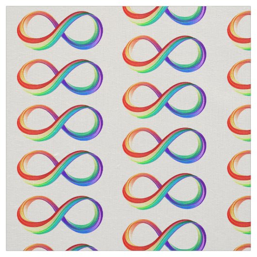 Layered Rainbow Infinity Symbol Stoff (Muster)