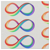 Layered Rainbow Infinity Symbol Stoff (Nahaufnahme)
