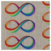 Layered Rainbow Infinity Symbol Stoff (Nahaufnahme)