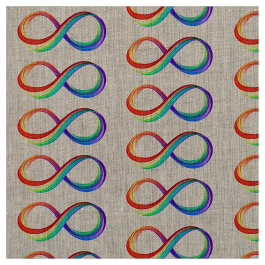 Layered Rainbow Infinity Symbol Stoff (Muster)