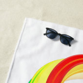 Layered Rainbow Infinity Symbol Strandtuch (Beispiel)