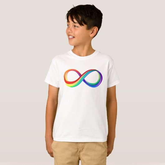 Layered Rainbow Infinity Symbol T-Shirt (Vorne ganz)