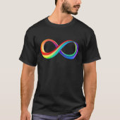 Layered Rainbow Infinity Symbol T-Shirt (Vorderseite)