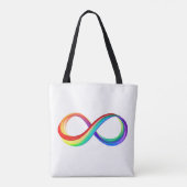 Layered Rainbow Infinity Symbol Tasche (Rückseite)