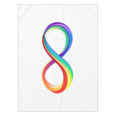 Layered Rainbow Infinity Symbol Tischdecke (Vorderseite)